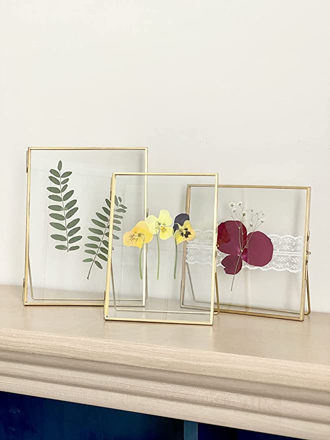 Pressed Glass Frame Set
