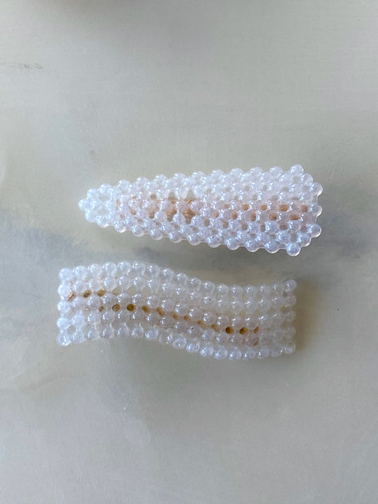 Hair Clips - Pearl Duos