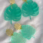 Ear Candy - Monstera Emeralds (Small)