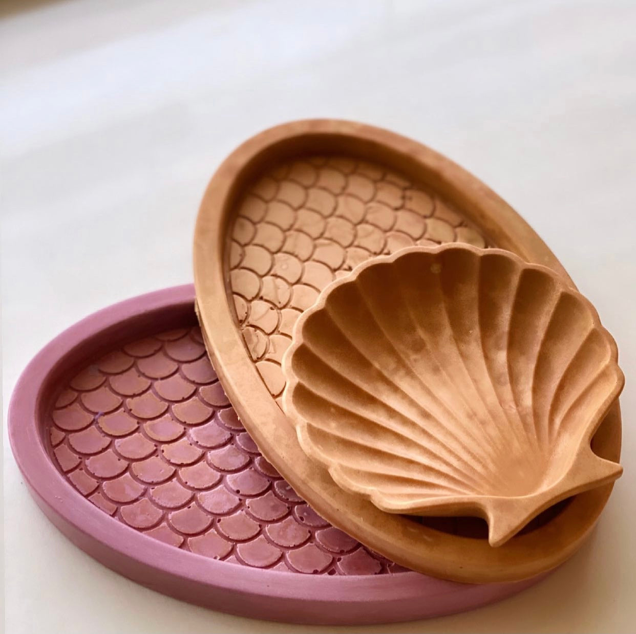 Mermaid Set - Oval Catchall Tray & Dish